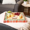 Northlight Set of 3 Cupcake Theme Square Wooden Serving Trays 16 - Green/Brown - 2 of 4