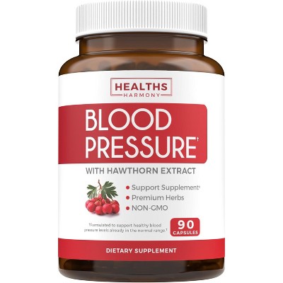 Blood Pressure Support Capsules, Health's Harmony, 90ct : Target