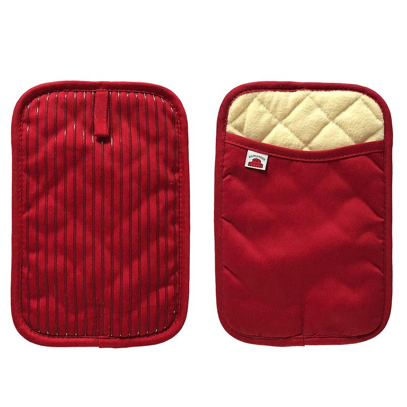 Big Red House Pot Holders - Kitchen Pot Holder for Hot Pan Handle with Heat Resistant Silicone Grips & Terry Cotton Infill (Set of 2), 2 of 7