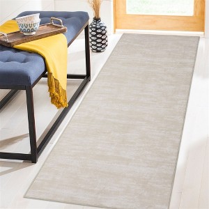 Modern Solid Area Rug Washable Rug Stain Resistant Non-Slip Rug for Living Room Bedroom - 1 of 4