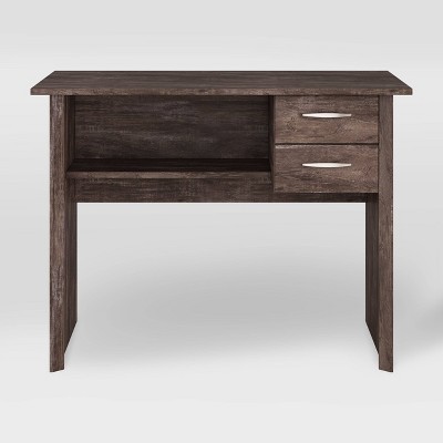 Kingston 2 Drawer Desk Rustic Brown - CorLiving