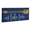 Stupell Industries On Lake Time with Oar Canvas Art - 2 of 4