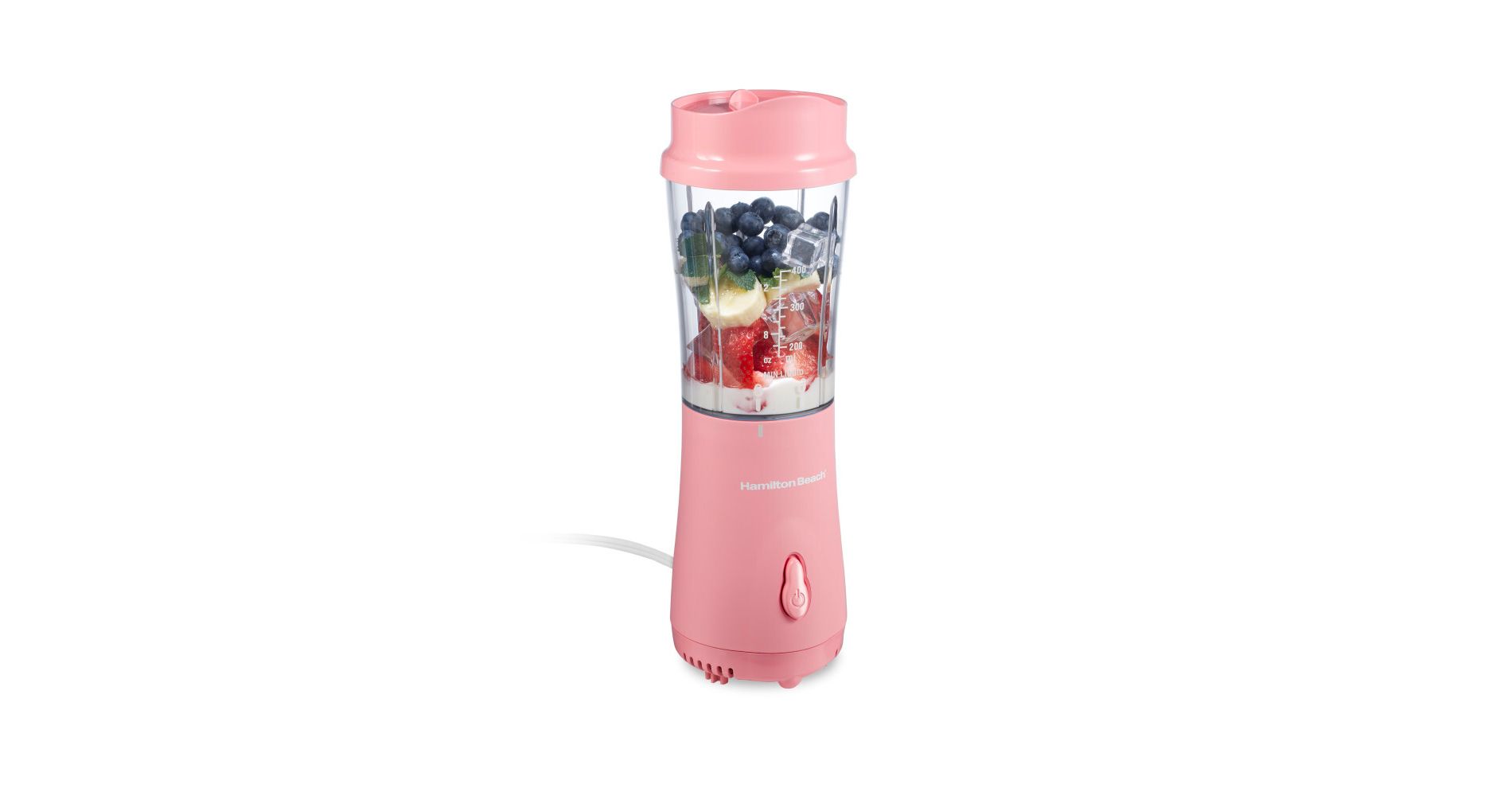 Hamilton Beach Personal Blender with Travel Lid Coral 51171