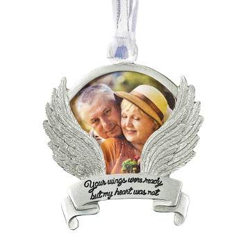 Collections Etc Your Wings Were Ready Angel Wings Photo Christmas Ornament