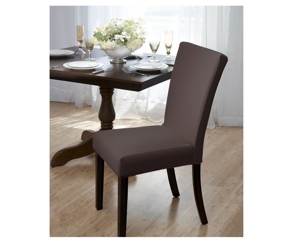 Brown Subway Dining Room Chair Cover - Madison