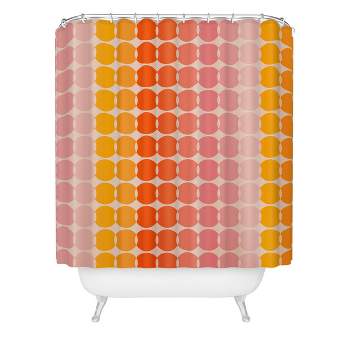 Strawberry Dots Shower Curtain - Deny Designs