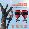 VEVOR Tree Climbing Spikes, 1 Pair Aluminum Climbing Spurs, 350lbs Load Capacity Tree Climbing Gear with Straps and Spike Protectors, Red - 3 of 4