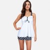 Anna-Kaci Swim Women's Polka Dot Tankini Set with Flowy Top and Boyshort Bottoms - 2 of 4