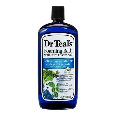 Dr Teal's Refresh & Revitalize Superfoods Foaming Bubble Bath - 34 fl oz