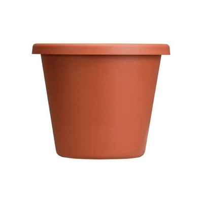 The HC Companies LIA20000E35 20 Inch Indoor/Outdoor Classic Plastic Flower Pot Container Garden Planter with Molded Rim & Drainage Holes, Terra Cotta