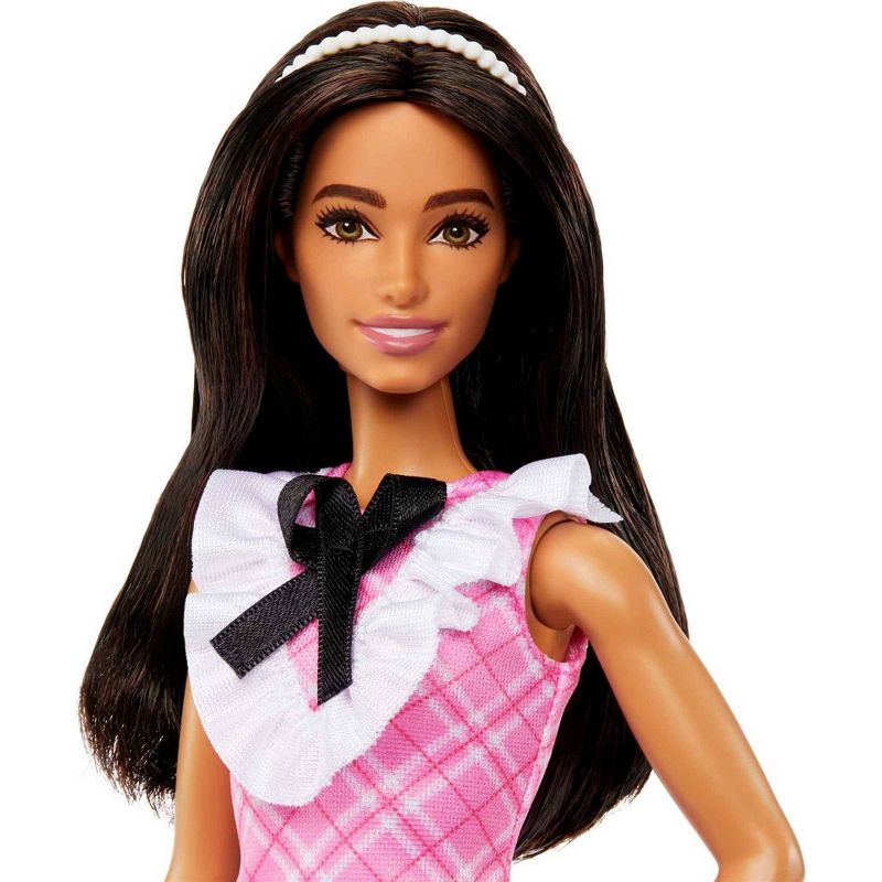 Barbie Fashionistas Doll #209 with Black Hair and a Plaid Dress, 3 of 7
