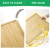 Cutting Board for Kitchen, with Juice Groove and Handles, Over Sink Chopping Board, Dual-Sided Bamboo Chopping Block - 3 of 4