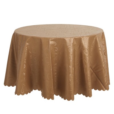 Unique Bargains Round PVC Wrinkle-Resistant Washable Suitable Restaurant Table Cover 1 Pc