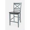 Jofran, Asbury Park Solid Acacia Farmhouse X Back Stool (Set of 2) - 2 of 4