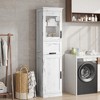 GustoWave 70" Tall Bathroom Cabinet, Narrow Storage Cabinet with Doors and Adjustable Shelf, Freestanding Linen Slim Cabinet for Laundry Room, Kitchen - 3 of 4