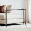 Modern Entryway Console Table with Tempered Glass Tabletop, Adjustable Feet, Easy Assembly, Suitable for Living Room and Entryway - 4 of 4