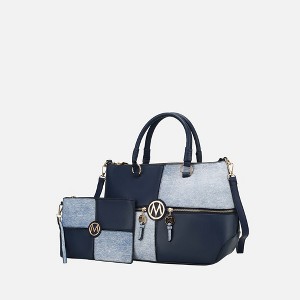 MKF Collection Maji Fashion Women’s Satchel Handbag with wristlet wallet by Mia K - 1 of 4