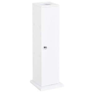 Bathroom Storage Cabinet for Toilet Tissue, Corner Floor Cabinet with Door and Shelves, Slim Toilet Paper Storage Cabinet for Bathroom - 1 of 4