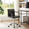 VECELO Rolling Work Chair for Home Office Desk Adjustable Height - 2 of 4