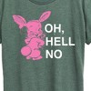 Women's - Instant Message - Punk Rabbit Oh Hell No Short Sleeve Graphic T-Shirt - 2 of 4
