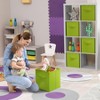 Sorbus 13 Inch Foldable Fabric Storage Cube Bin with Handles- for Organizing Home, Shelves, Nursery, Playroom, Closet and More - 2 of 4