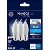 GE 3pk 60W Color Select LED Decorative Light Bulbs: Dimmable, 500 Lumens, 3000K, E26 Base, 5.5W, 13.7-Year Life - 4 of 4