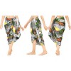 HAPPY BAY Women's Bikini Beachwear Sarong Coverups Swim Cover Up Summer Wraps Skirt Swimwear Beach Wrap Skirts for Women One Size Gray,Tree - 3 of 4