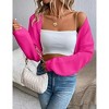 Women's Lightweight Shrug Sweater for Dresses & Tops Long Sleeve Open Front Knit Crop Bolero Cardigan - 4 of 4