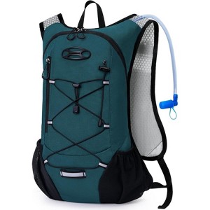 Lightweight Hydration Backpack, Running Backpack with 2L Water Bladder, Hydro Water Daypack for Hiking Rave - 1 of 4