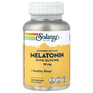 Solaray Extended Release Melatonin With Glycine, 100 VegCaps - 1 of 4