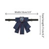 INSPIRE CHIC Women's Rhinestone Ribbon Pre-tied Bowknot Ties Brooch - 2 of 4