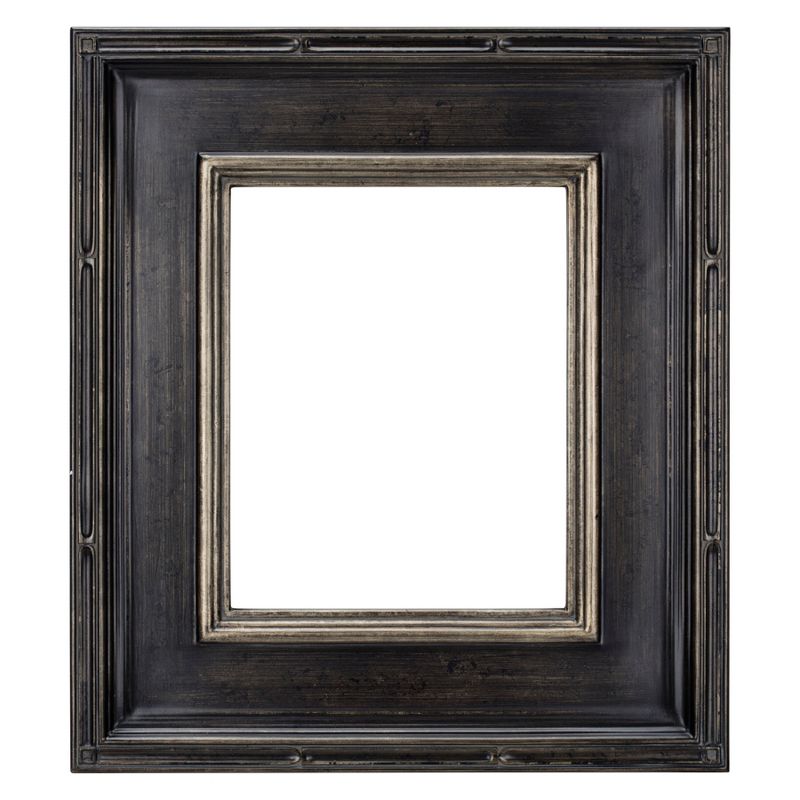 11x14 Silver Distressed Wood Floating Wall Frame