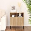 Sideboard Buffet Cabinet with Storage, Modern Industrial Hallway Table Accent Table with Doors and Adjustable Shelf - 3 of 4