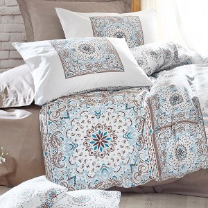 Sussexhome Modeline Collection High Quality Cotton Set, 1 Duvet Cover, 1 Fitted Sheet and 2 Pillowcases - 1 of 4