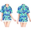 HAPPY BAY Women's Button Down Blouses Casual Tops Beach Party Short Sleeve Tropical Vacation Summer Hawaiian Shirts Colorful for Women - 2 of 4