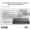 D-Link 8-Port Smart Managed PoE+ Gigabit Network Switch, 8x PoE+ Ports (64W), NDAA Compliant (DGS-1100-08PV2) - 2 of 4