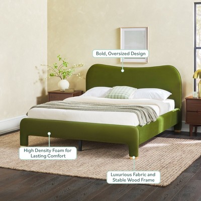 Walker Edison Chantelle Upholstered Bed - Thumbnail 2