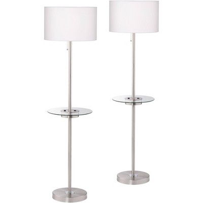 Floor lamp hot sale with tray table