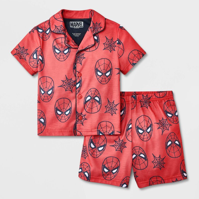 Toddler Boys' 2pc Spider-Man Pajama Set - Red, 1 of 4