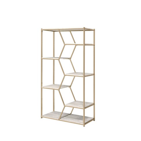 Target hot sale gold bookshelf