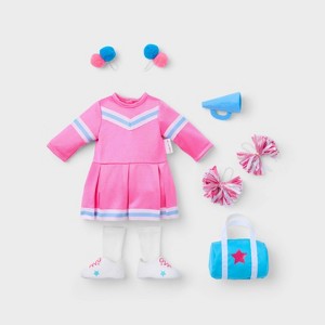 14" Baby Doll Cheerleader Outfit - Gigglescape™ - 1 of 4