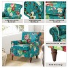 Set of 2 Araceli Traditional Wooden Upholstered Floral Armchair with Wingback and Nailhead Trim | ARTFUL LIVING DESIGN - 4 of 4