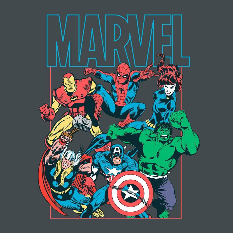 Boys&#39; Marvel Short Sleeve Graphic T-Shirt - Charcoal Gray, 3 of 4