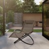 Hyleory Outdoor Portable & Foldable Rocking Chair with Detachable Headrest - 2 of 4