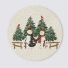Avanti Linens Country Snowman Set of 4 Round Placemats - 3 of 3