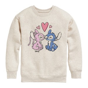 Boys' - Disney - Lilo & Stitch Graphic Long Sleeve Fleece Sweatshirt - 1 of 4
