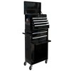 Rolling Chest with Wheels and 8 Drawers, Detachable Large Cabinet for Garage, Locking Mechanic Tool Cart with Black Liner for Warehouse, Workshop - 3 of 4
