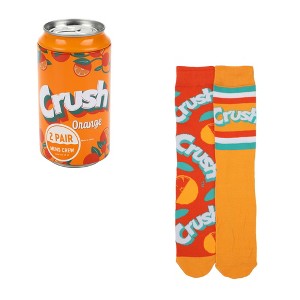 Adult 2-Pack of Cool Crush Crew Socks - Quench Your Style Thirst! - 1 of 4