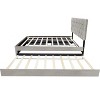 Kumasinova Queen Bed Frame with Storage Drawers,Bed Frame Queen Size with Trundle,Upholstered Platform Bed Frame Queen Size with Velvet Headboard - 3 of 4