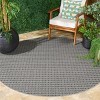 Terrace TER808 Power Loomed UV Resistant Stain Resistant Non-Shedding Indoor/Outdoor Rugs - Safavieh - 2 of 4